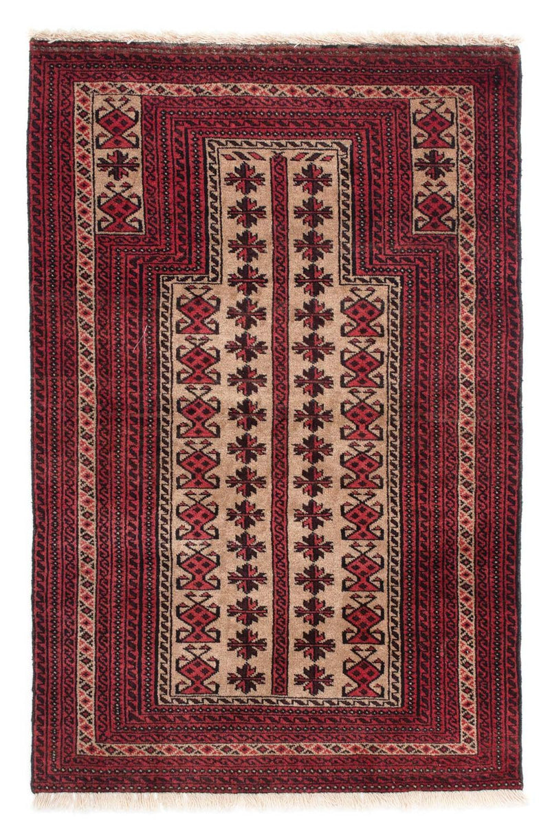 Perser Rug - Nomadic - 135 x 86 cm - dark red