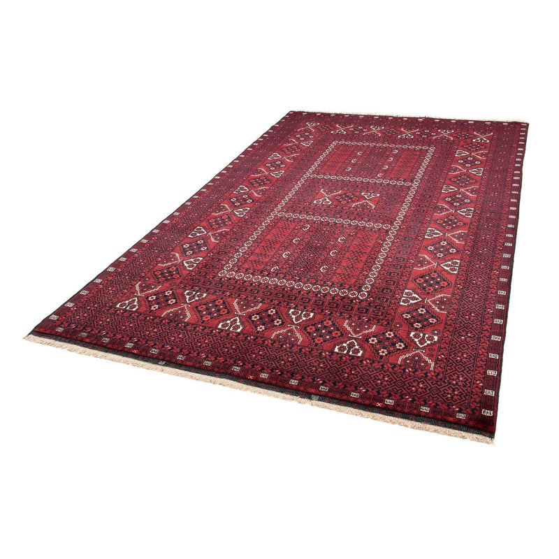 Turkaman Rug - 246 x 159 cm - dark red