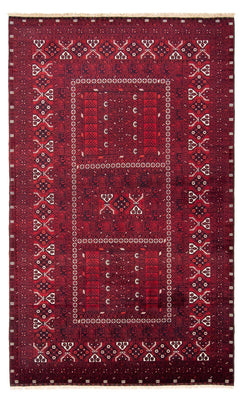 Turkaman Rug - 252 x 160 cm - dark red