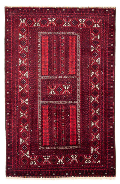 Turkaman Rug 160x246cm - Persian Rugs - dark red