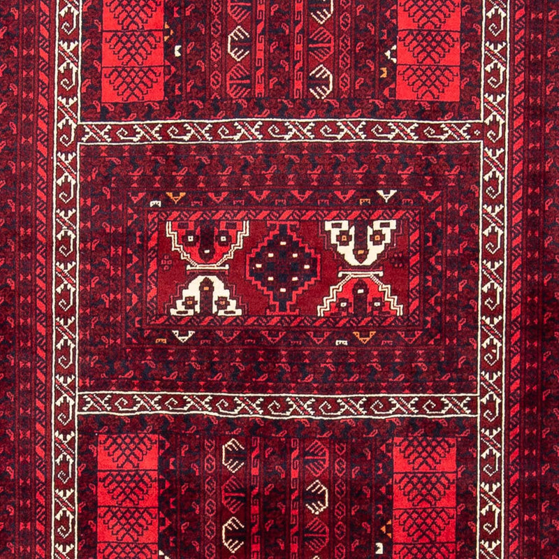 Turkaman Rug - 246 x 160 cm - dark red