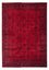 Afghan Rug - 287 x 202 cm - dark red
