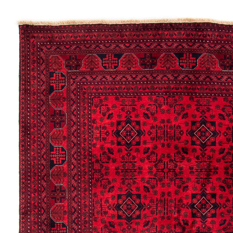 Afghan Rug - 287 x 202 cm - dark red