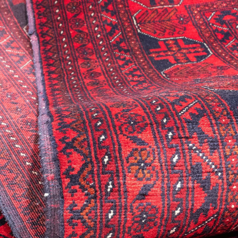 Afghan Rug - 287 x 202 cm - dark red