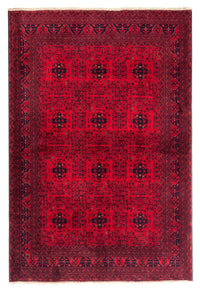 Afghan Rug - 230 x 171 cm - dark red