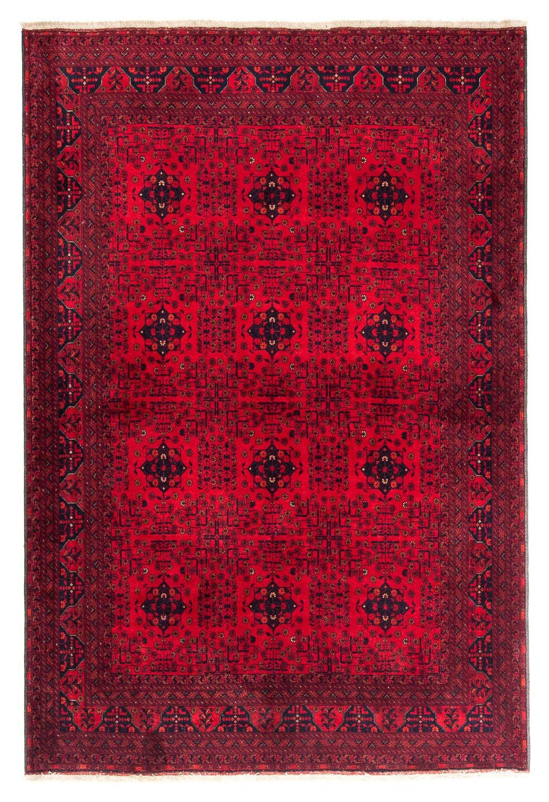 Afghan Rug - 230 x 171 cm - dark red