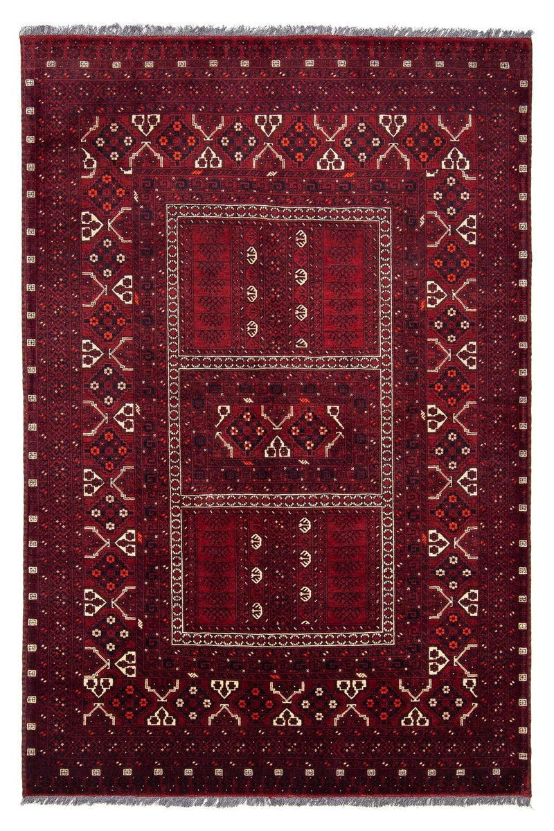 Turkaman Rug - 240 x 160 cm - dark red