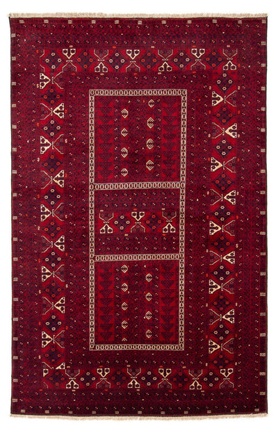 Turkaman Rug 158x244cm - Persian Rugs - dark red