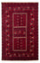 Turkaman Rug - 244 x 158 cm - dark red