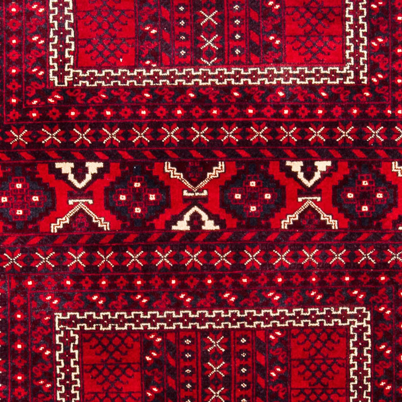 Turkaman Rug - 245 x 156 cm - dark red