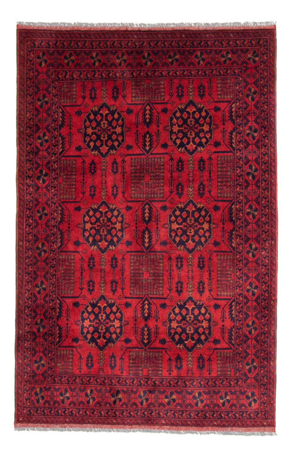 Afghan Rug - Kunduz - 196 x 130 cm - red