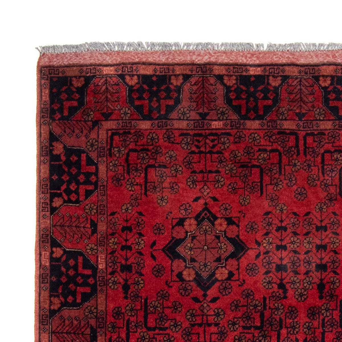 Afghan Rug - Kunduz - 200 x 130 cm - red