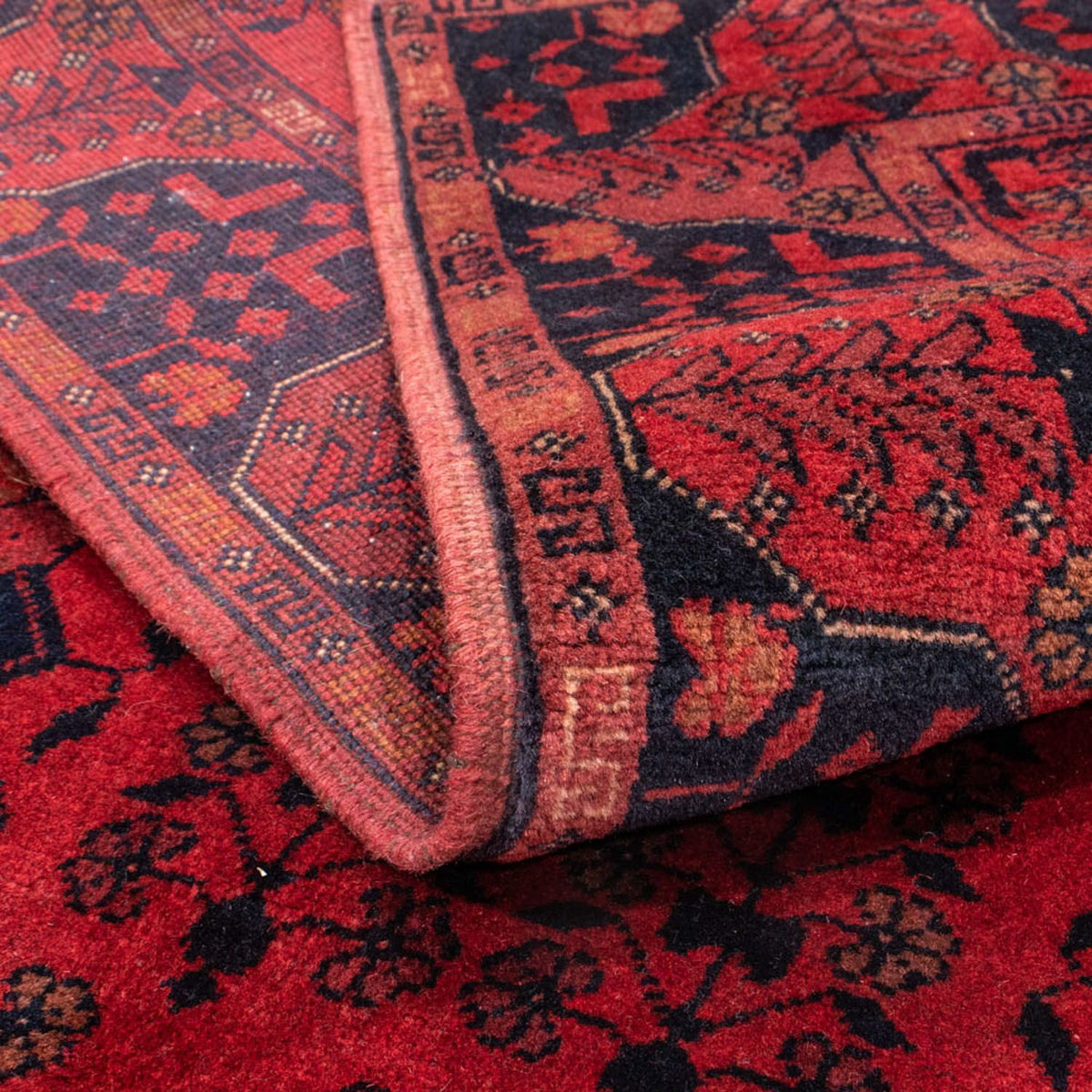 Afghan Rug - Kunduz - 200 x 130 cm - red