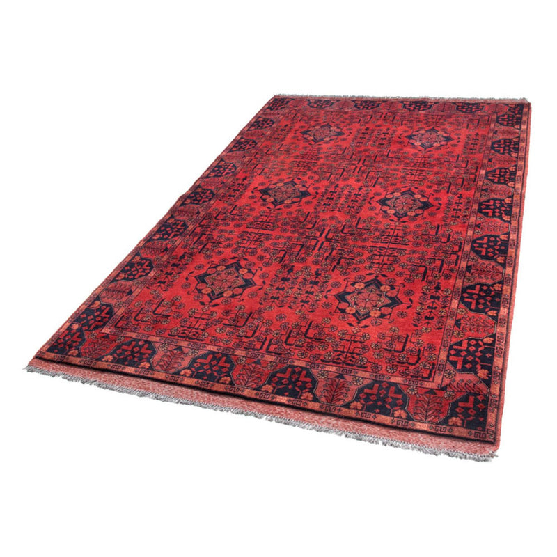 Afghan Rug - Kunduz - 200 x 130 cm - red