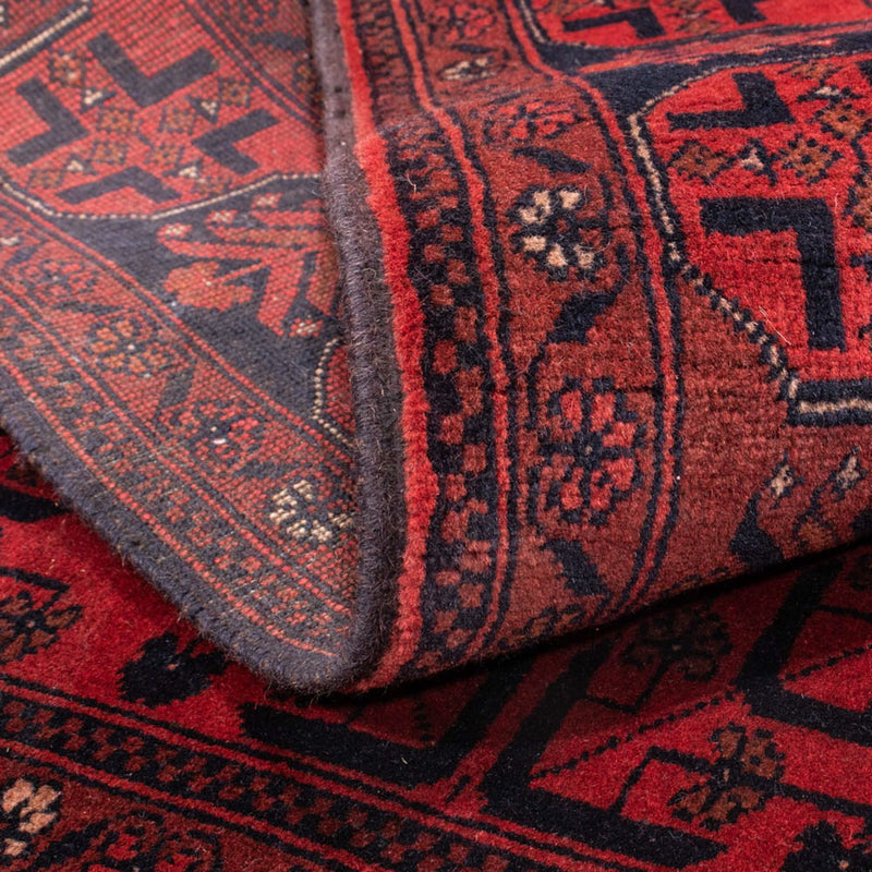Afghan Rug - Kunduz - 190 x 130 cm - red