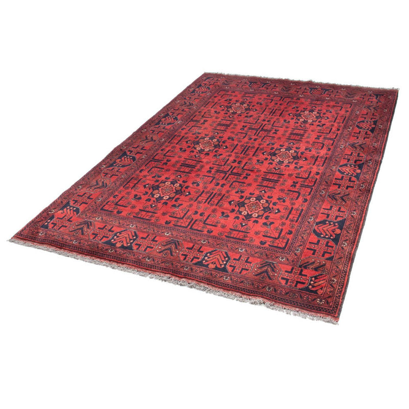 Afghan Rug - Kunduz - 190 x 130 cm - red