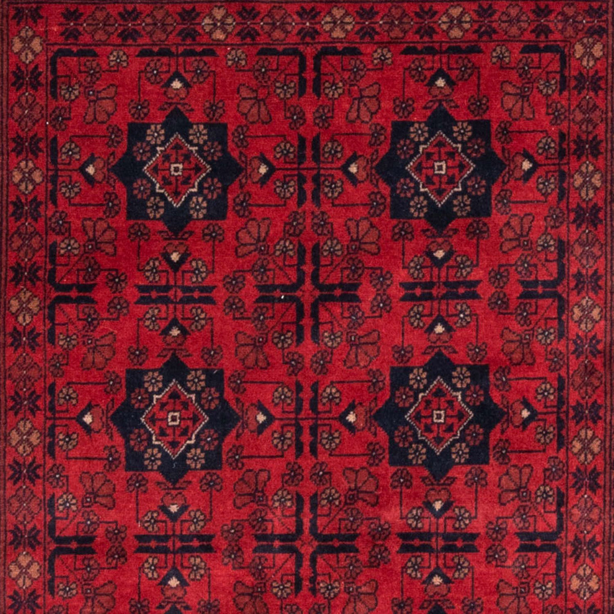 Afghan Rug - Kunduz - 188 x 129 cm - red