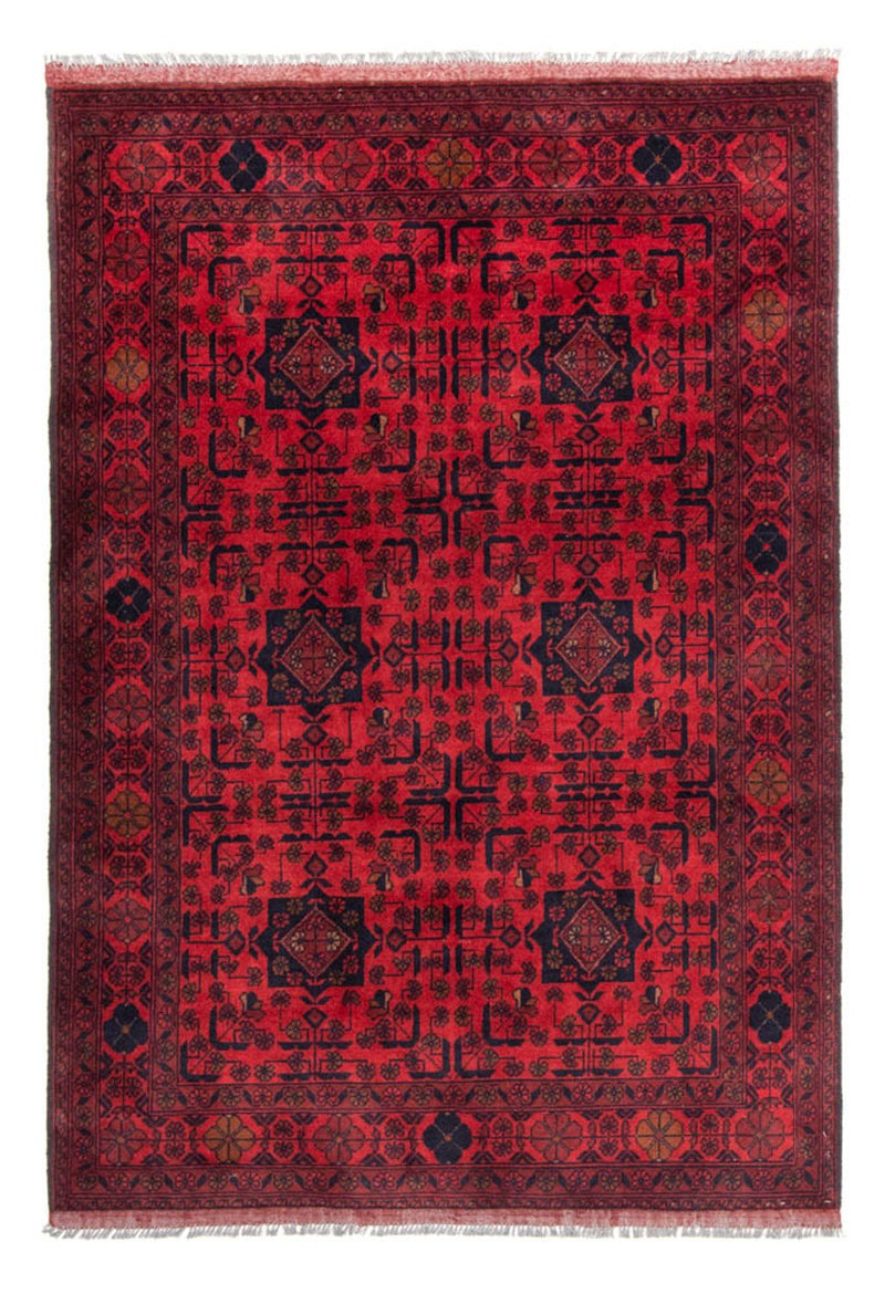 Afghan Rug - Kunduz - 190 x 128 cm - red
