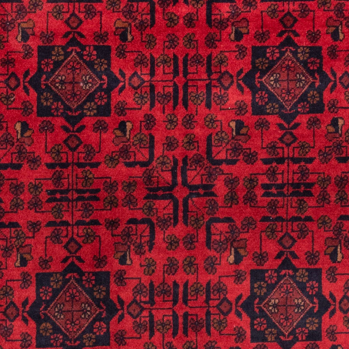 Afghan Rug - Kunduz - 190 x 128 cm - red