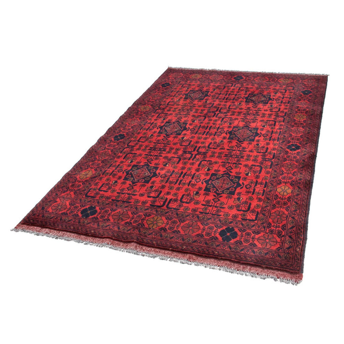 Afghan Rug - Kunduz - 190 x 128 cm - red
