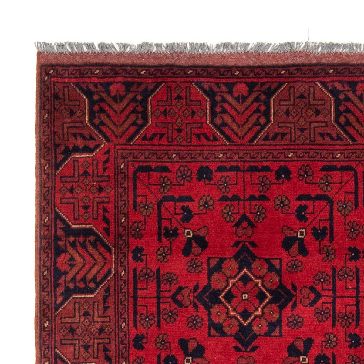 Afghan Rug - Kunduz - 193 x 129 cm - red