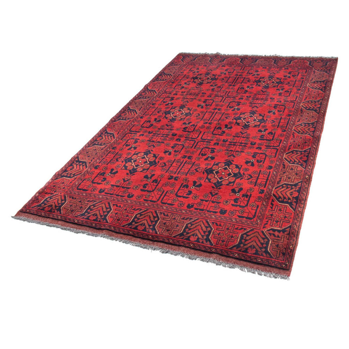 Afghan Rug - Kunduz - 193 x 129 cm - red