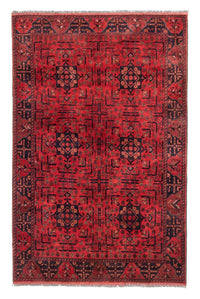 Afghan Rug - Kunduz - 193 x 129 cm - red