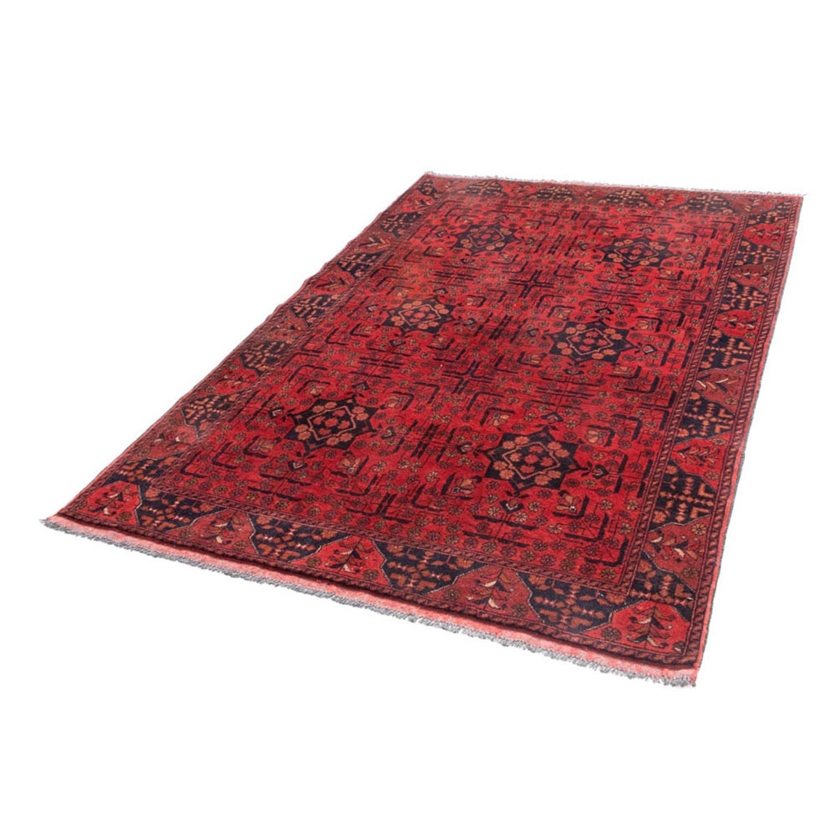 Afghan Rug - Kunduz - 193 x 129 cm - red