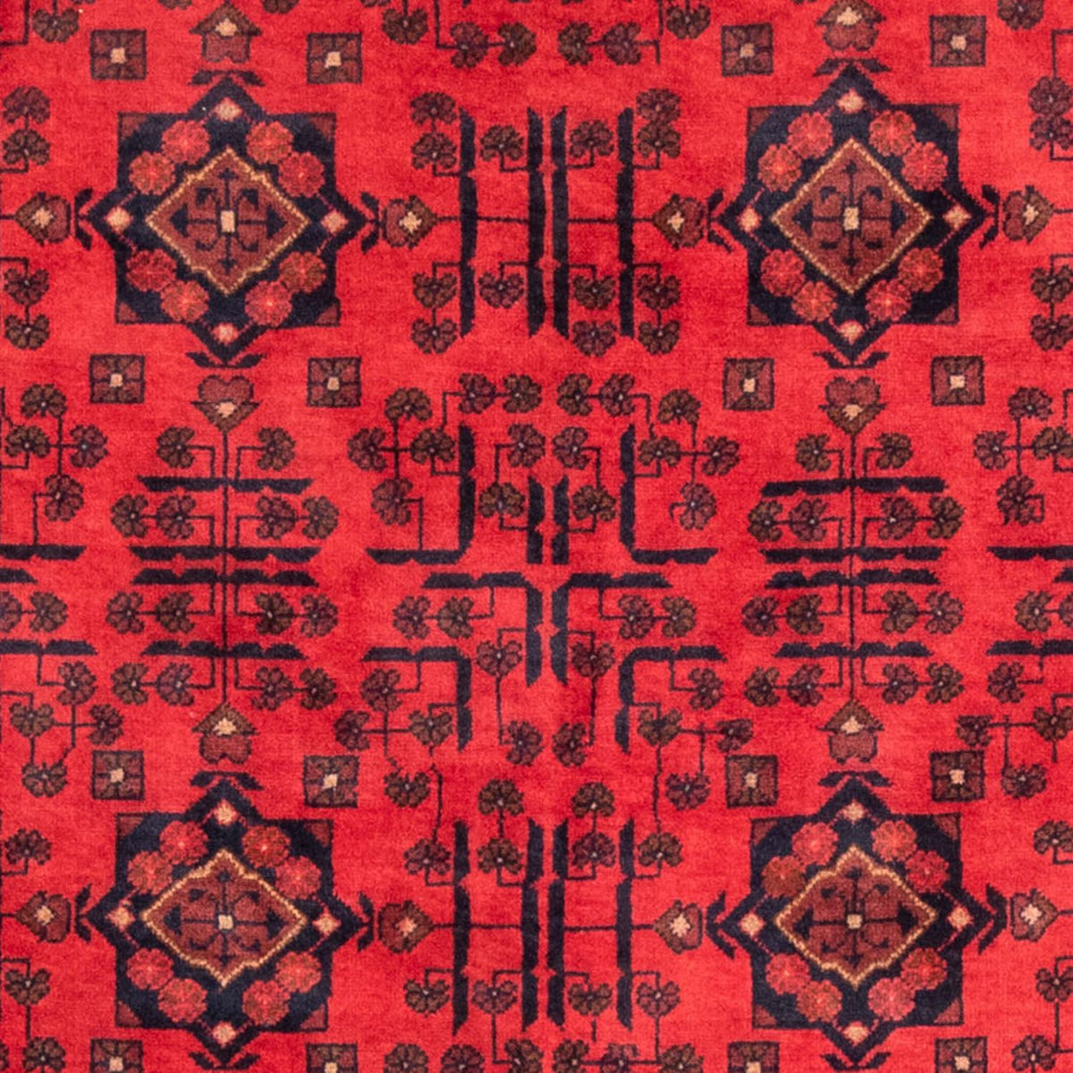 Afghan Rug - Kunduz - 195 x 128 cm - red