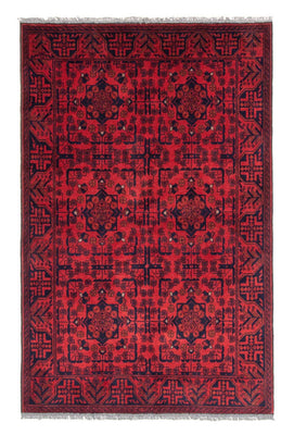 Afghan Rug - Kunduz - 186 x 126 cm - red