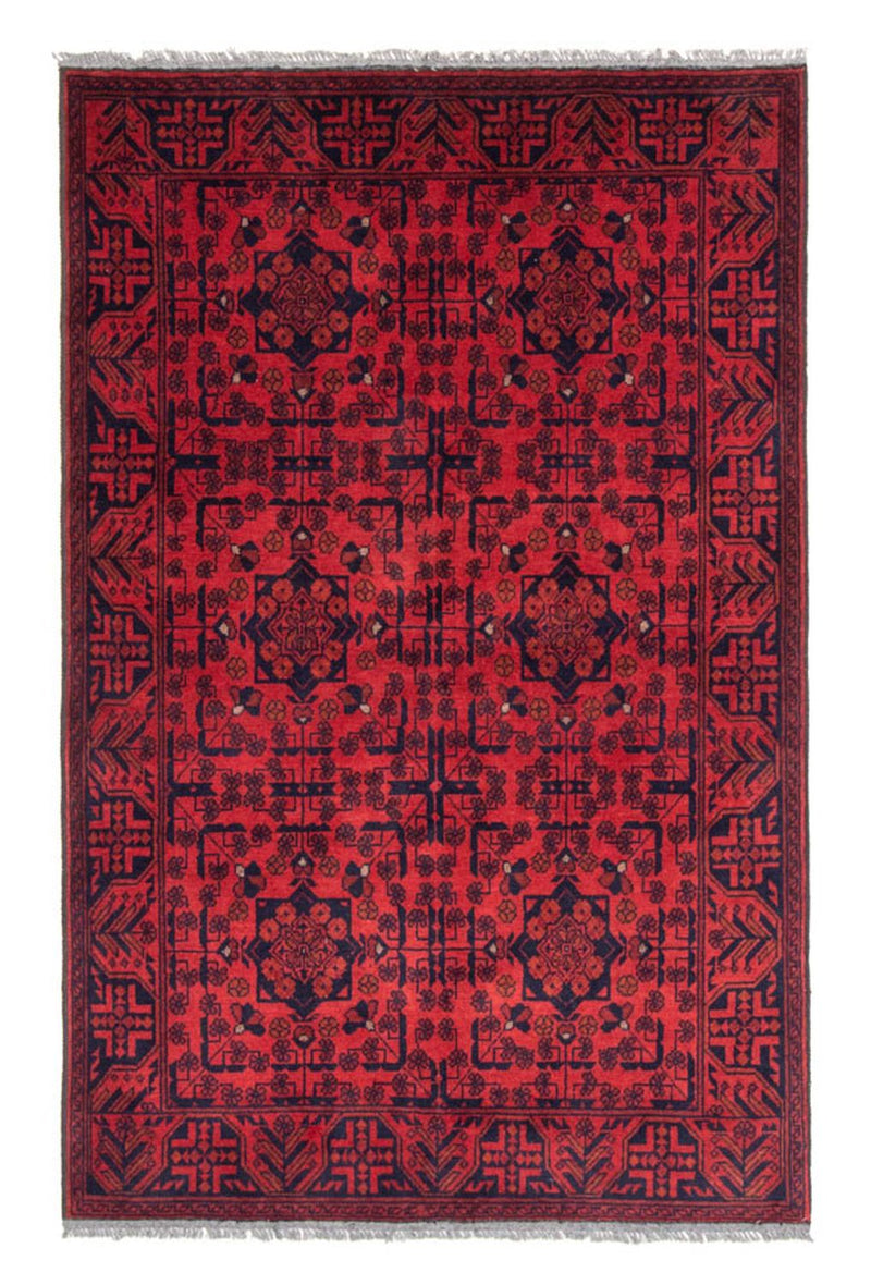 Afghan Rug - Kunduz - 186 x 126 cm - red