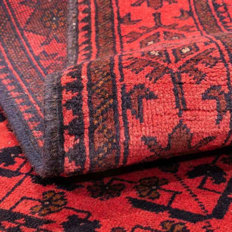 Afghan Rug - Kunduz - 149 x 103 cm - dark red