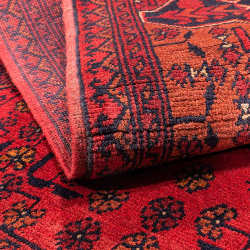 Afghan Rug - Kunduz - 145 x 103 cm - dark red
