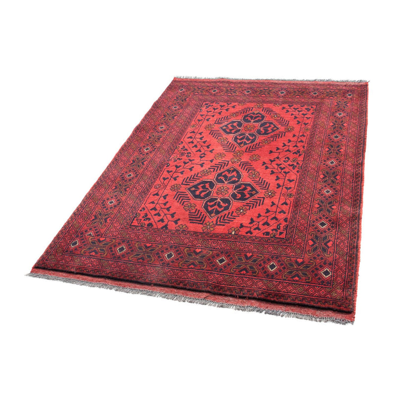 Afghan Rug - Kunduz - 146 x 104 cm - dark red