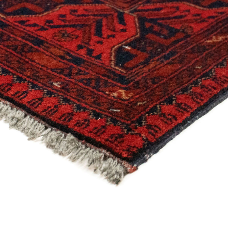 Afghan Rug - Kunduz - 155 x 100 cm - dark red
