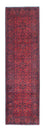 Runner Afghan Rug - Kunduz - 287 x 84 cm - dark red
