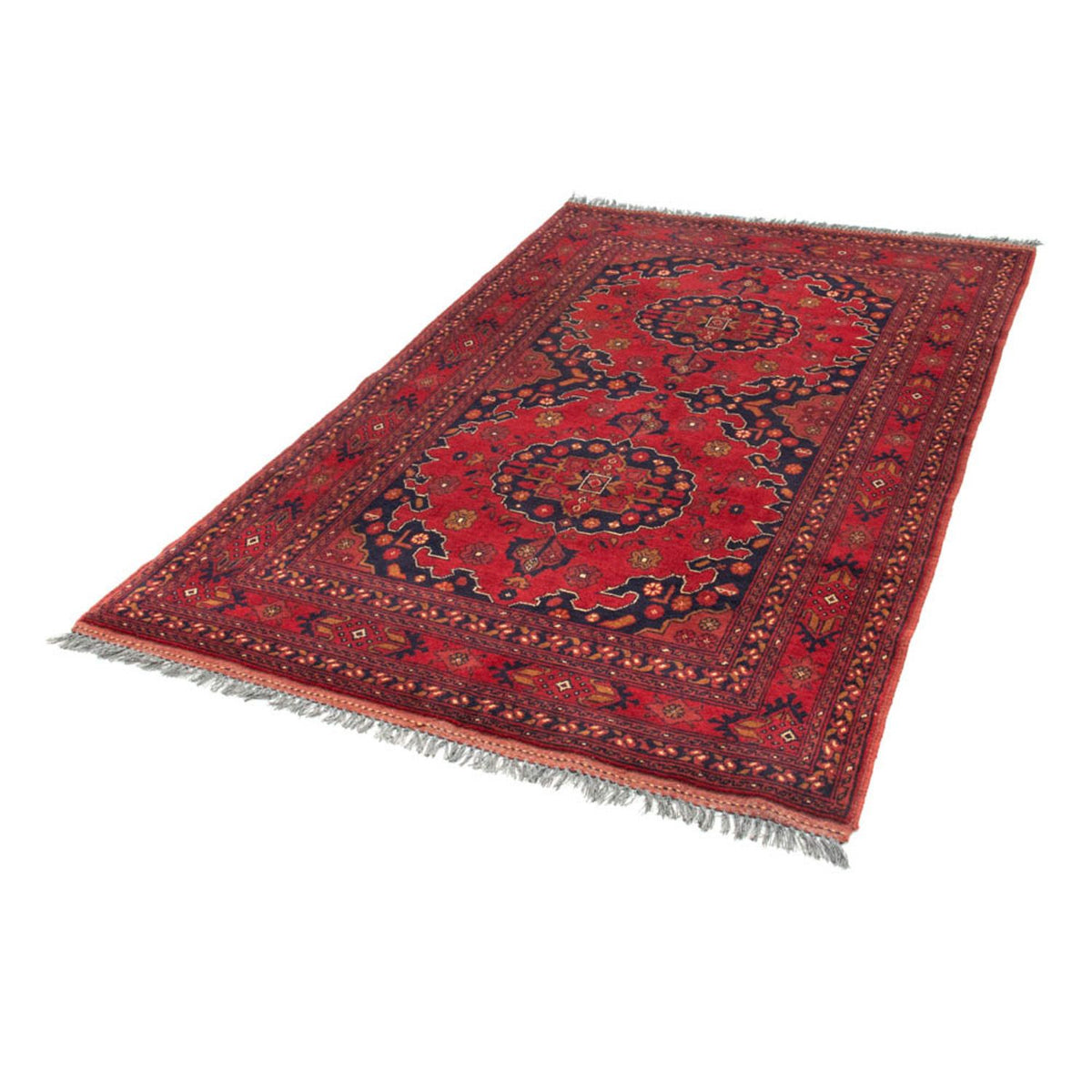 Afghan Rug - Kunduz - 200 x 120 cm - red