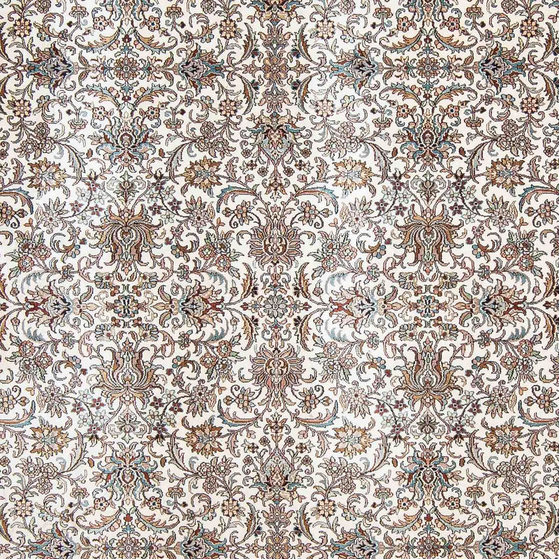 Silk Rug - Kashmir Silk square  - 246 x 243 cm - beige