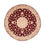 Perser Rug - Tabriz - Royal round  - 150 x 150 cm - dark red
