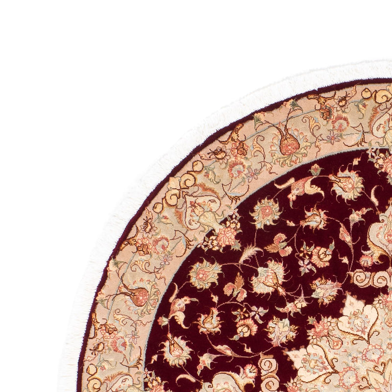 Perser Rug - Tabriz - Royal round  - 150 x 150 cm - dark red