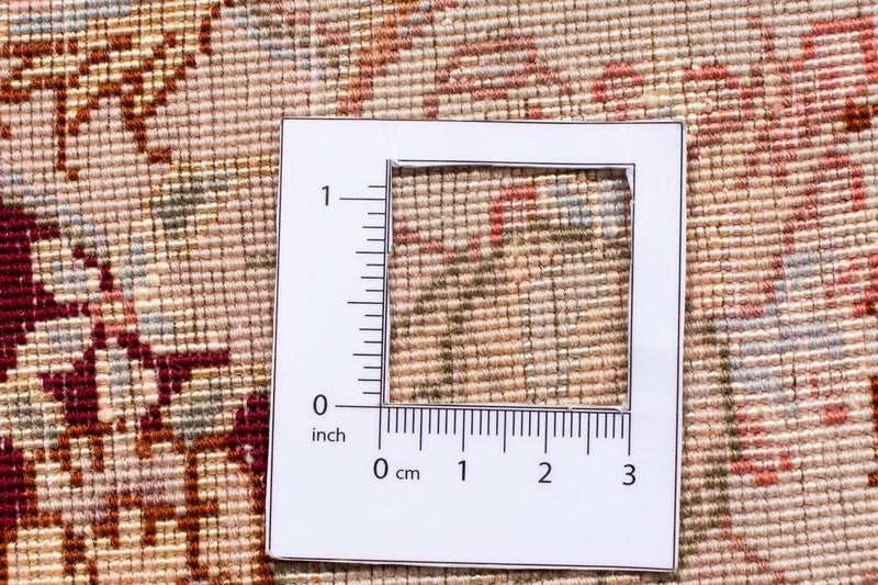 Perser Rug - Tabriz - Royal round  - 150 x 150 cm - dark red