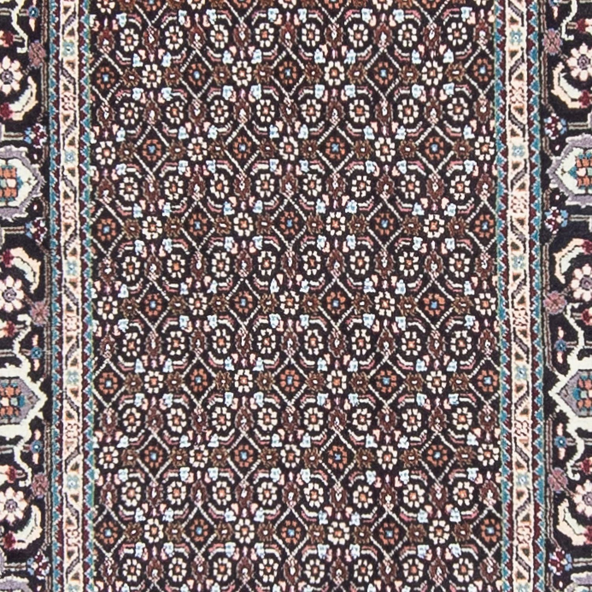 Runner Perser Rug - Tabriz - 388 x 77 cm - grey
