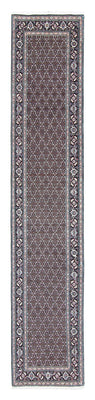 Runner Perser Rug - Tabriz - 390 x 75 cm - grey