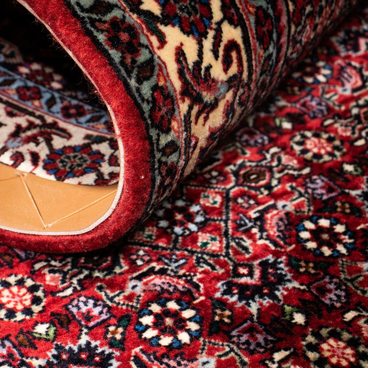 Runner Perser Rug - Bidjar - 198 x 74 cm - dark red