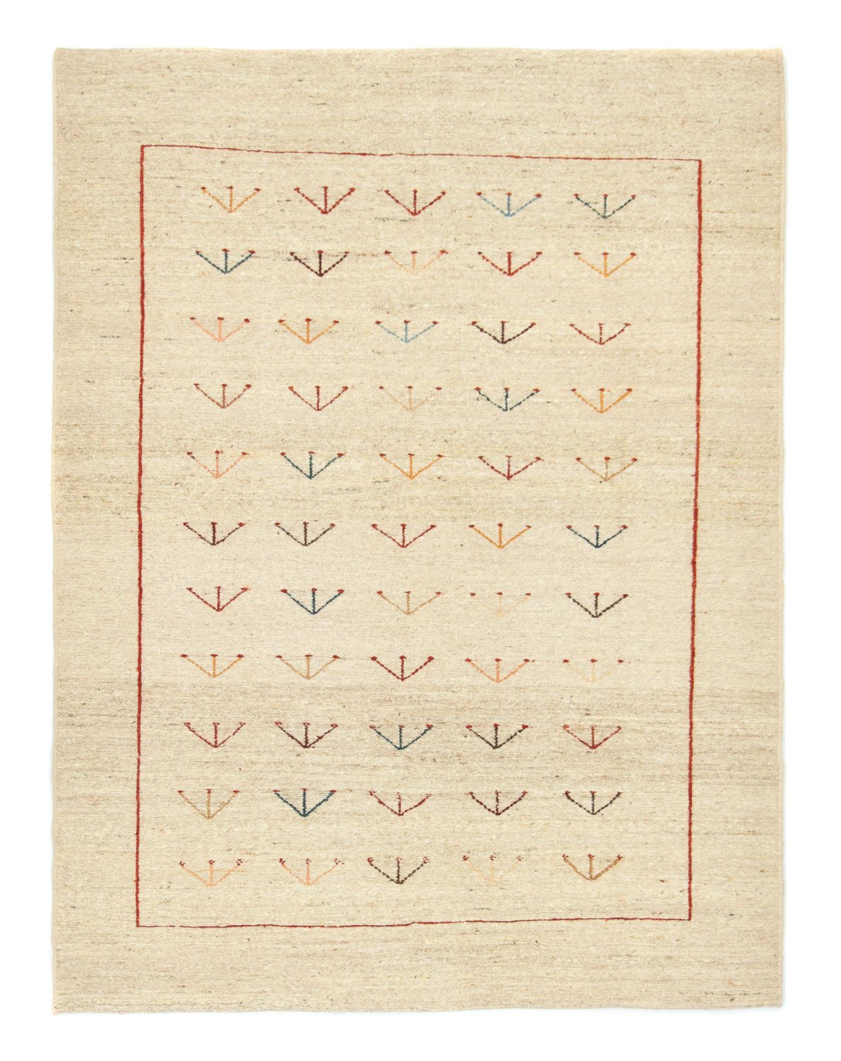 Gabbeh Rug - Perser - 195 x 144 cm - beige