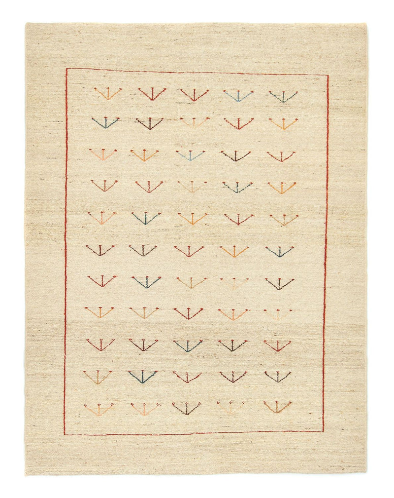 Gabbeh Rug - Perser - 195 x 144 cm - beige
