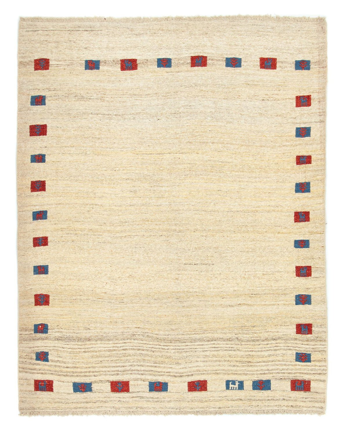 Gabbeh Rug - Perser - 196 x 156 cm - beige