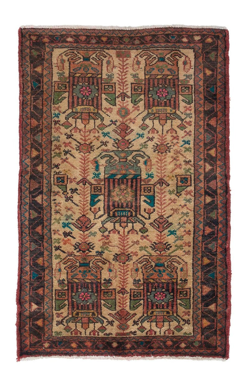 Perser Rug - Nomadic - 124 x 81 cm - light brown