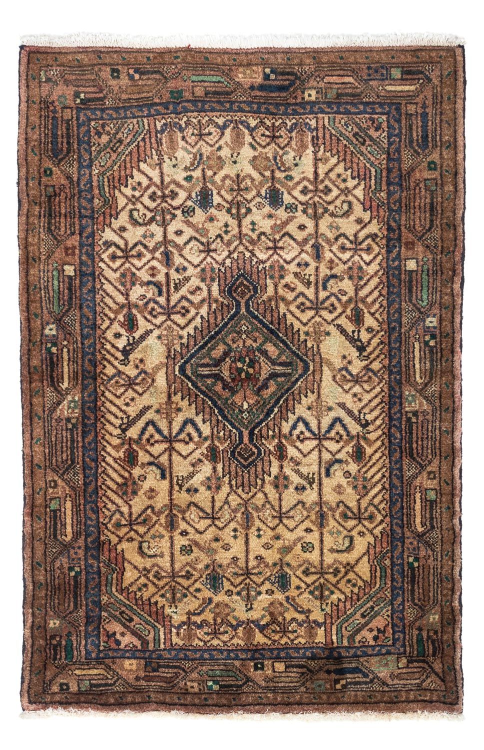 Perser Rug - Nomadic - 118 x 79 cm - light brown