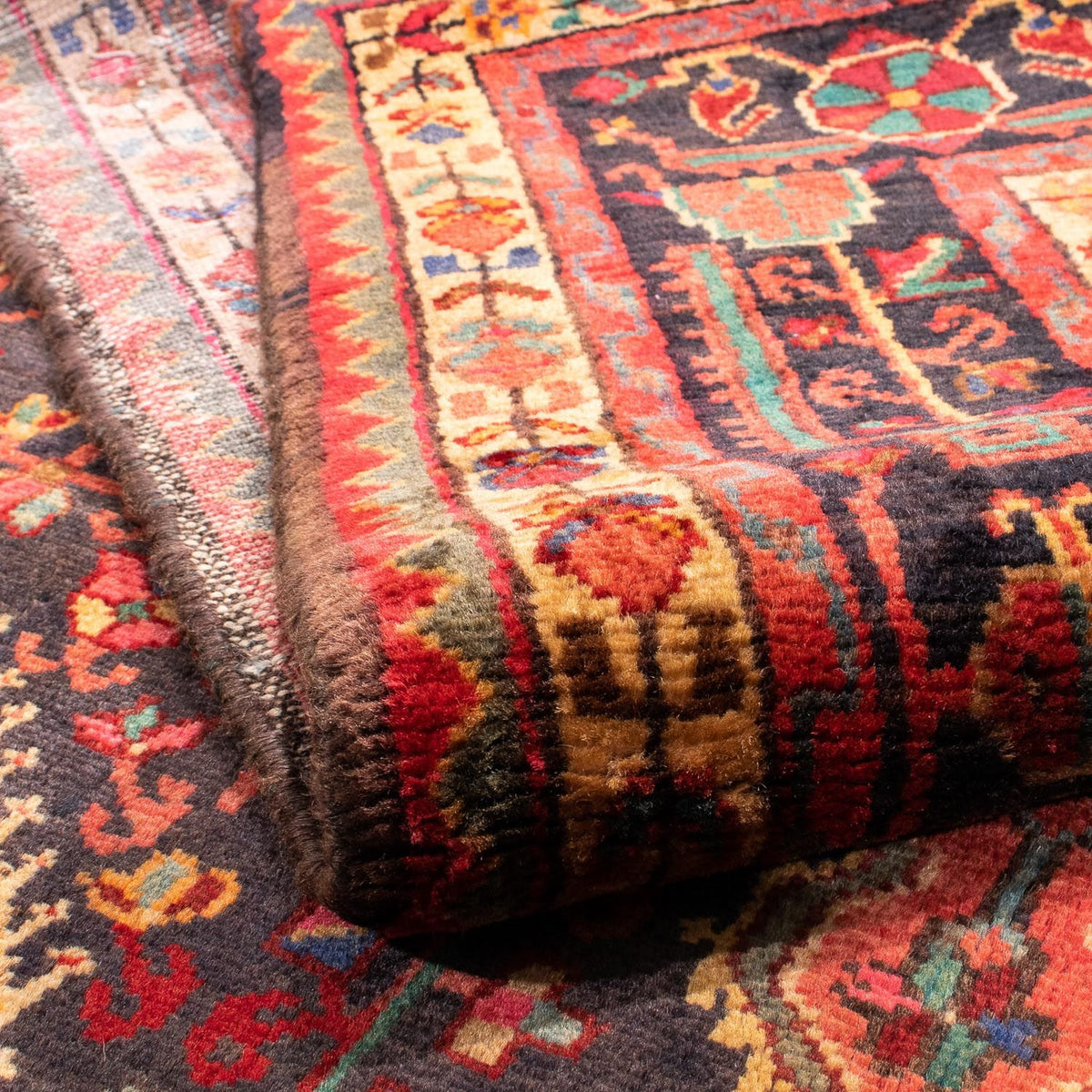 Perser Rug - Nomadic - 218 x 130 cm - dark blue